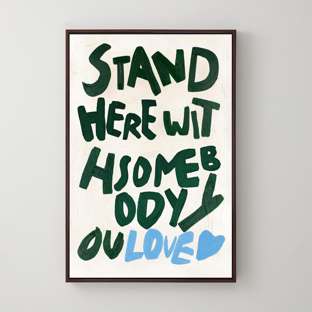 Stand Here - Green